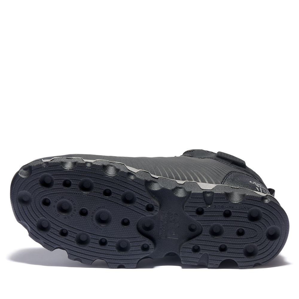 Botas Masculino - Timberland Pro Powertrain Sport Mid Alloy Toe Eh Work Shoes - HYZMJ6853 - Pretas